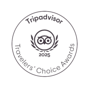 Tripadvisor 2025 Travelers' Choice Awards logo.